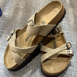 Birkenstock Franca Sandals in Tobacco Brown